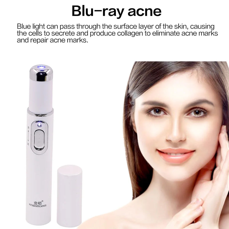 Máquina de luz azul para o rosto,Remoção de rugas da acne Caneta a laser Remoção de manchas da pele Anti-varizes ,Tratamento médico.