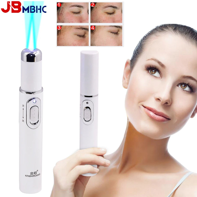 Máquina de luz azul para o rosto,Remoção de rugas da acne Caneta a laser Remoção de manchas da pele Anti-varizes ,Tratamento médico.